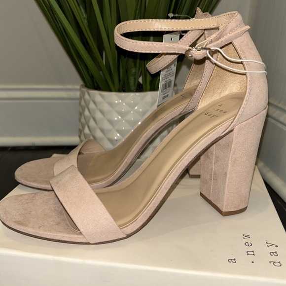 New! Women’s A New Day Ema Block Heel Sandals – Blush Pink – Size 9.5 - Picture 6 of 8